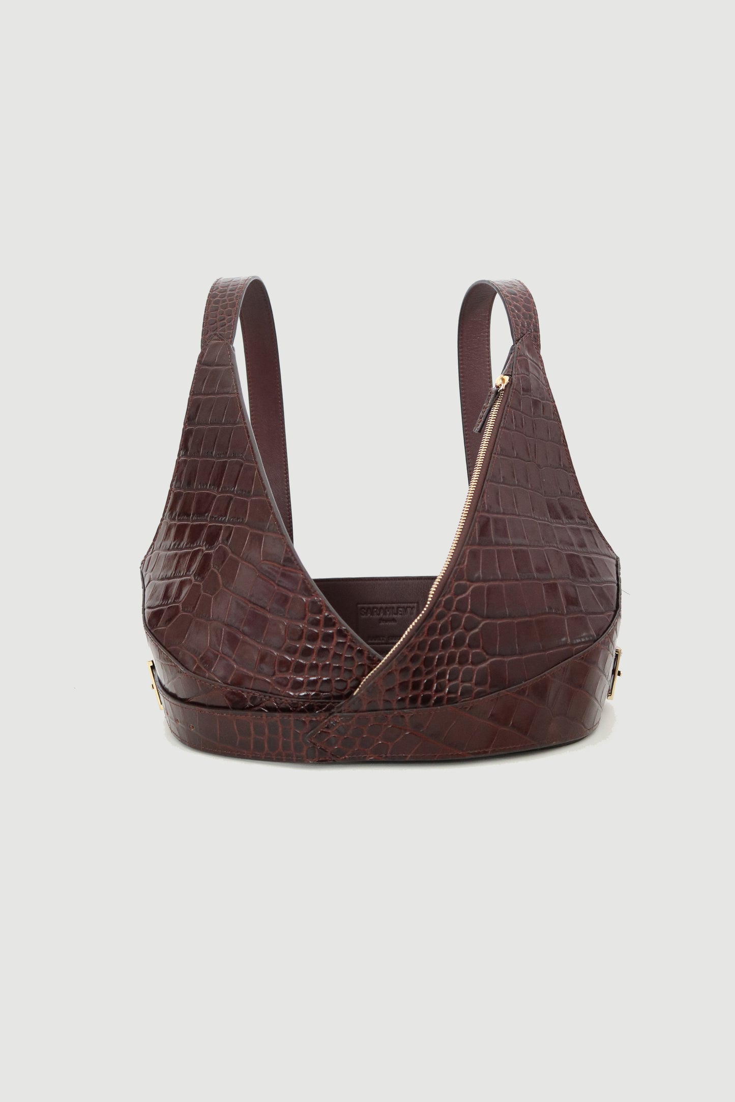 Habit 18 Wrap Chest Bag Brown Croco
